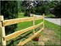 Assembled rustic fence