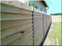 Planed pine plank fence element, 1,75 meter long