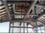 Roof structure made of antique beams