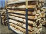 Debarked, halved log, 18 - 24 cm
