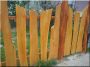 Eléments de clôture de planches d-acacia avec du bord