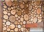 Debarked log, 10 - 14 cm