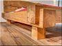 Oak beam bed frame
