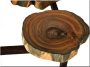 Geschnittene Holzscheiben, 4 cm dick