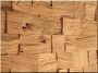 Holzwand, gespaltet, Massivholz