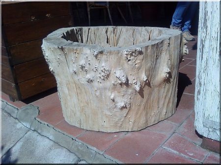 Wooden flower boxes