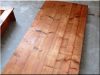 Plateau de table avec planches de pin antique