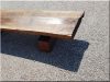 Oak rustic beam bench