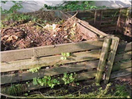 0,8 cubic meter composting place from oak