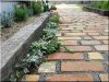 Construction of sidewalks, garden paths