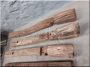 Disassembled, cleaned oak beam