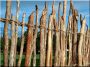  Eléments de clôture rustique,diam de 3 - 5 cm