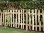 Antic fence from aged wood