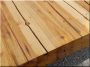 Table top made of antique wooden beams