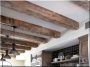 Wooden beamed ceiling