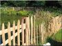 Felezett akác kerítéselem 4 - 6 cm