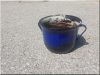 Cast iron pan, blue Cast iron pan, blue