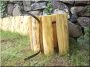 Garten Einfassung, 30 cm hoch aus Akazienholz