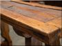 Tischplatte aus antiken Brettern