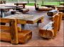 Construction of custom log furniture