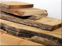 Artwork of dried oak planks