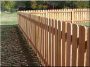 Sawn fir fence plank