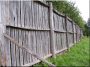 Antique plank fence