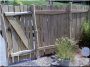 Wide acacia fence element with edges