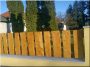 Clôture de planches borov, 20-30 cm