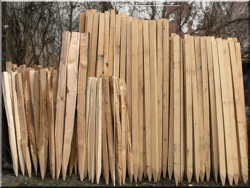 HolzPfahl aus Akazie, (Robinie) Garteneinfassung