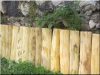 Garten Einfassung, 40 cm hoch aus Akazienholz 