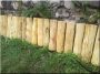 Garten Einfassung, 40 cm hoch aus Akazienholz 