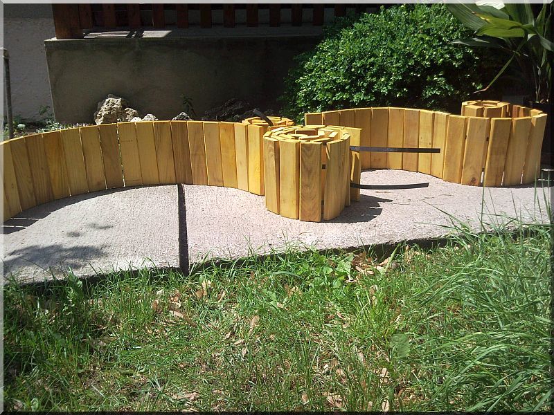 Kerti szegély, 20 cm- es, akác - Kerti szegély, 20 cm- es, akác -