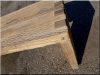 Natural oak bench, small