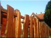 Assembled rustic fence