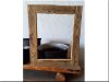 Picture frame from antique pine planks