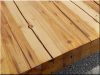 Table top made of antique wooden beams