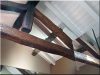 Roof structure made of antique beams
