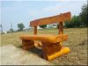 Banc en rondin en acacia