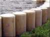 12 cm round milled locust post