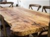 Natural wood table top