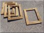 Picture frame from antique pine planks