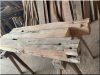 Rustikale Holzbank, Eiche