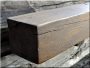 Shelf made of antique wooden beams