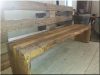 Natural oak bench, small