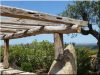 Pergola made of demolished roofing wood