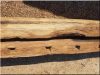 Disassembled, cleaned oak beam