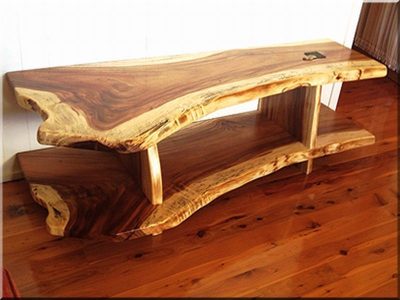 Oak log deals table