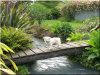 Small bridge from ribbed planks