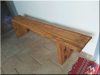 Rustic oak benches